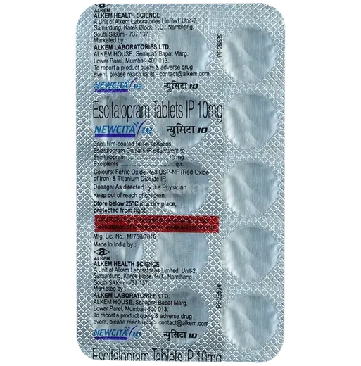 newcita 10mg tablet 15's